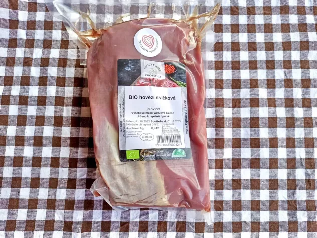 BIO hovězí pravá svíčková, 800-1000 g
