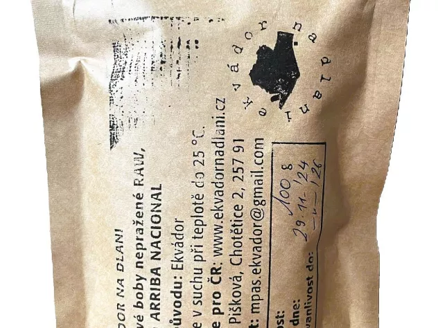Kakaové boby nepražené