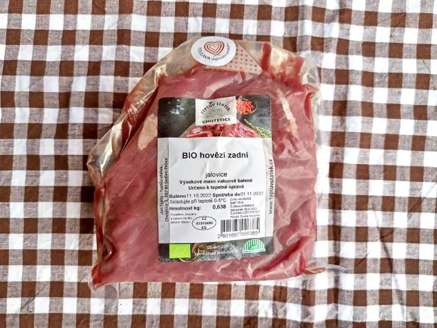 BIO hovězí zadní - kýta, 600-800 g