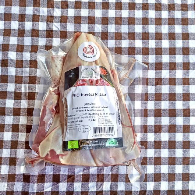 BIO hovězí kližka bez kosti, 0,6-0,8 kg